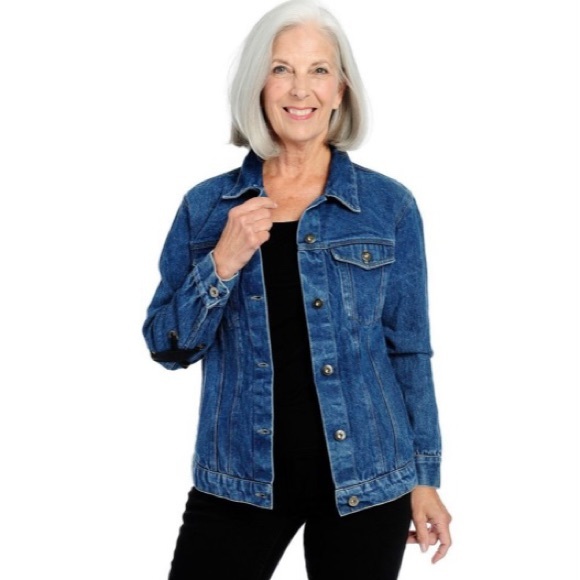 💥NWOT💥 Uniquely Detailed Denim Jacket Size XS - Picture 3 of 4